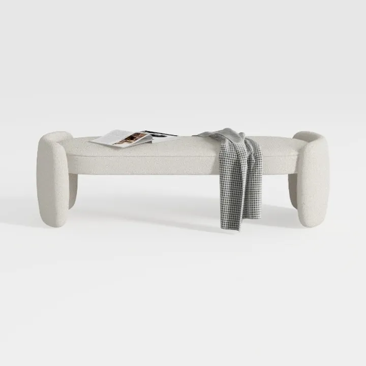 Ya-Home Modern Storage Bench-Warm Beige