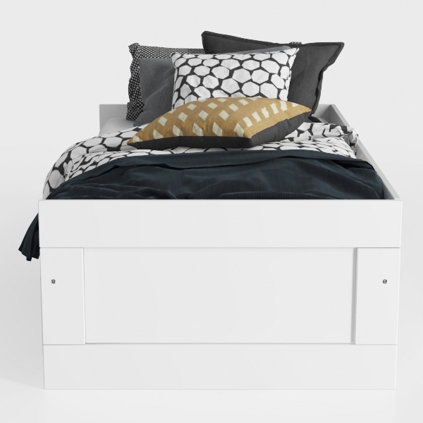 Baxton Studio Libourne Daybed With Trundle White