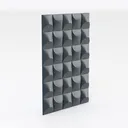Minimalist Navy Blue 3D Wall Panel Decor 3D Model Right 45 Degree View