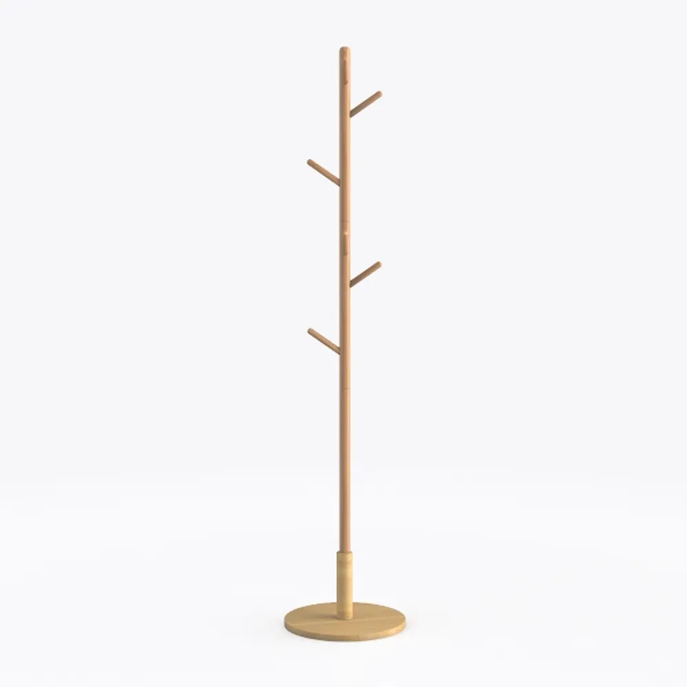 Solid Wood Coat Rack, Freestanding Coat Rack for