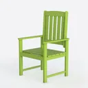 Sage Green Buffalo Plaid Seat Covers for Dining Left 45 Degree View