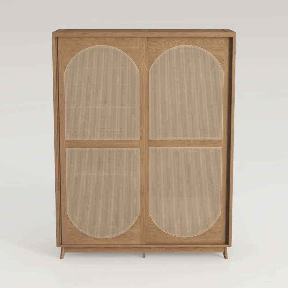 Rattan Bathroom Wall Cabinet, Boho Medicine