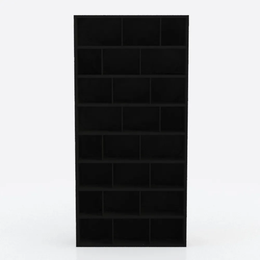 Bookshelf and Bookcase, 6-Tier Double Wide