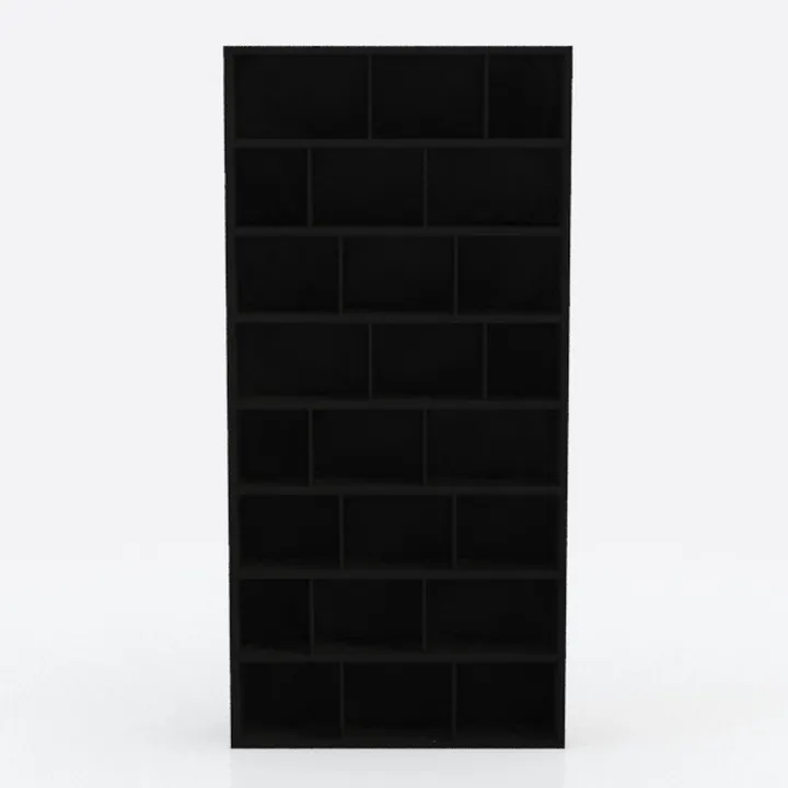 Bookshelf and Bookcase, 6-Tier Double Wide