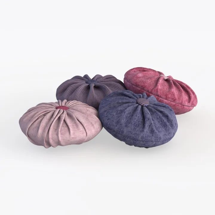 Baiyuruodie Round Velvet Pillow, Sofa Bed Bedroom