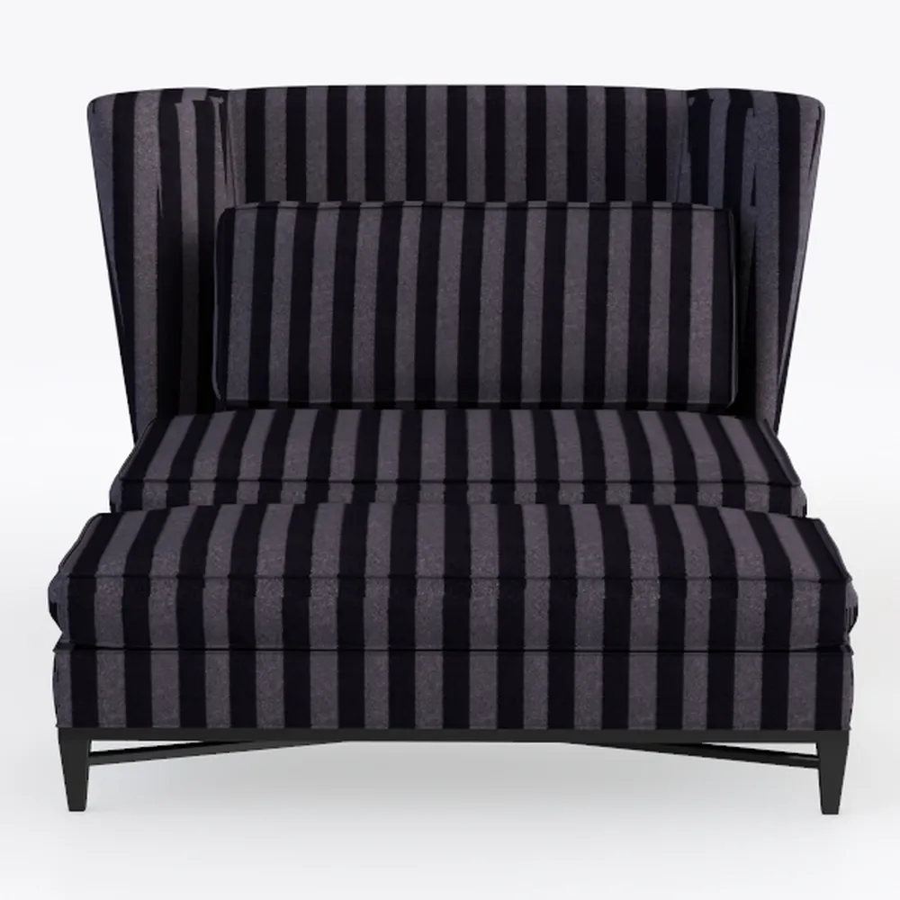 VINGLI 157" Cloud Black Convertible Sectional Sofa