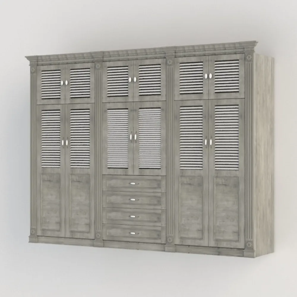 Grey Dresser, Dresser for Bedroom with Deep