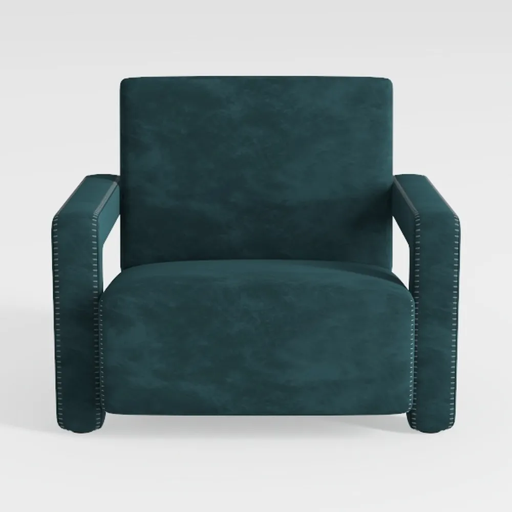 ZeHuoGe Single Sofa with Portable Ottoman, Wider