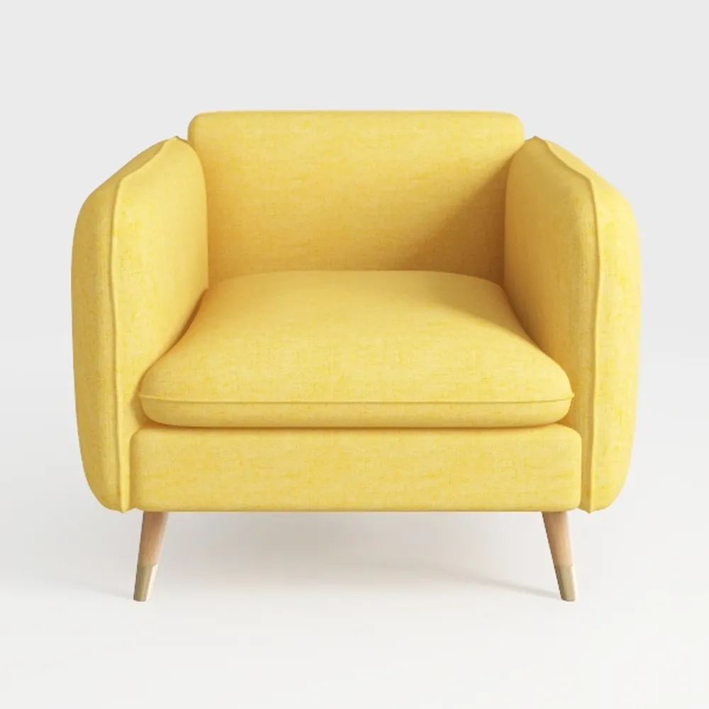 Swivel Accent Chair with Ottoman, Modern 360°