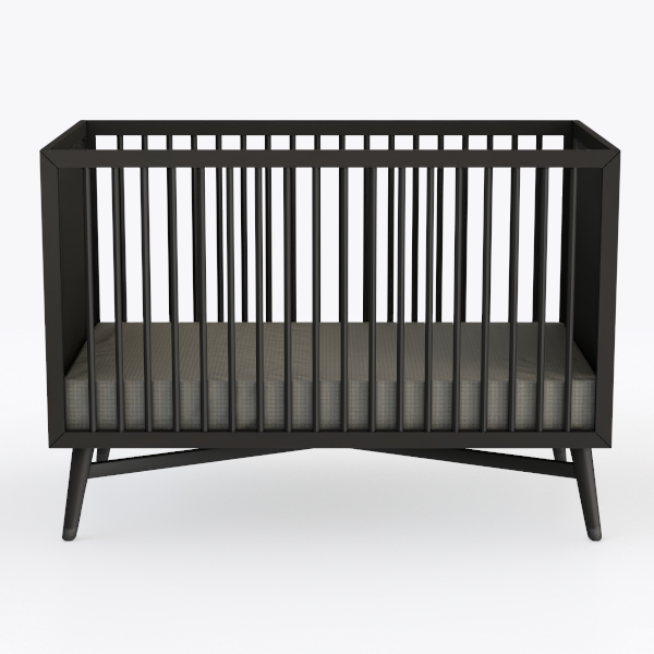 Pasadena Black 3-in-1 Convertible Crib