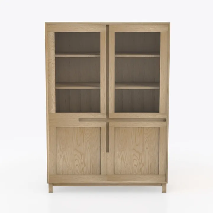 SICOTAS Bookcase 71" Tall Bookshelf 5 Tier Rattan