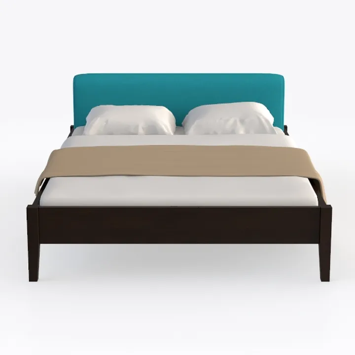 Tessie Teal Full Upholstered Fabric Bed Frame with