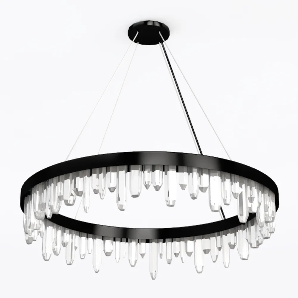 SEOL-Light Vintage Black Crystal Drops Close