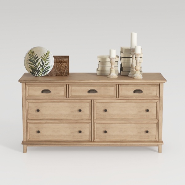 HULALA HOME Transitional Solid Wood Sideboard with