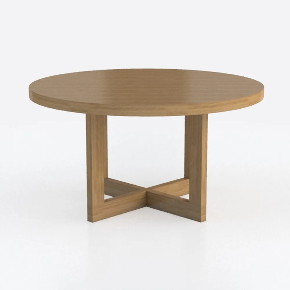 43.3in-59in Extendable Round Dining Table for 4-8