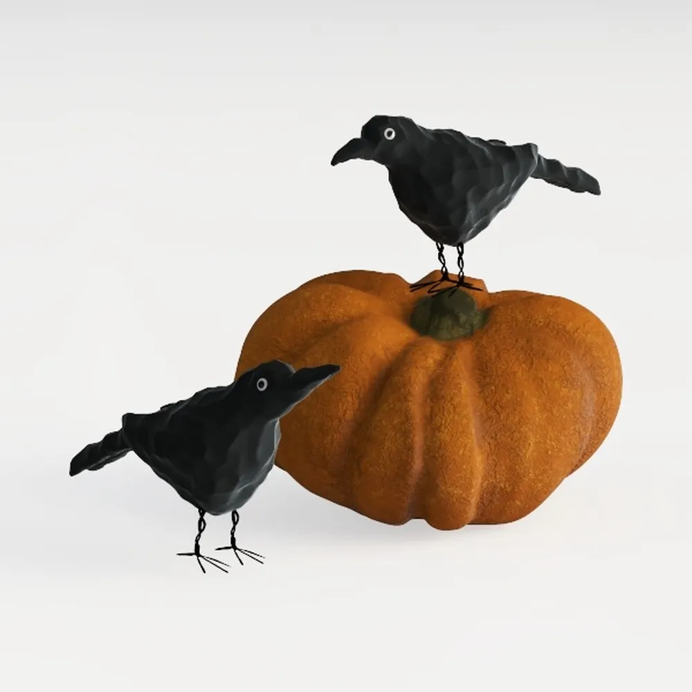 Halloween Crow Decorations
