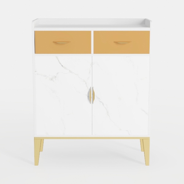 Storage Cabinet with Power Strip Rechargeable USB