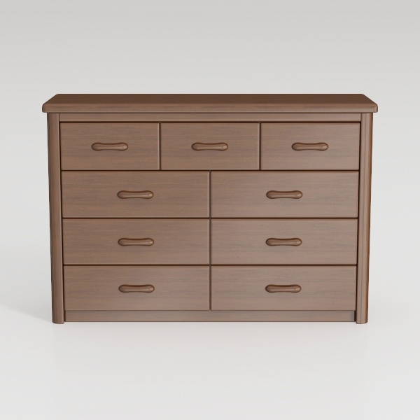 Dresser for Bedroom with 9 Drawers, 55 Inch White
