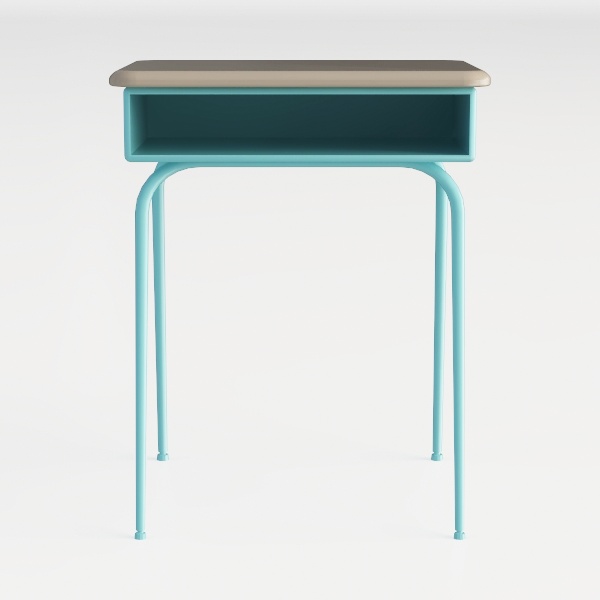 ProTuning Scrivania PÅHL con mensola, 96x58 cm, bianco/turchese