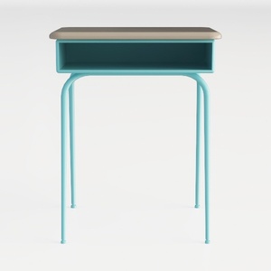 ProTuning Scrivania PÅHL con mensola, 96x58 cm, bianco/turchese