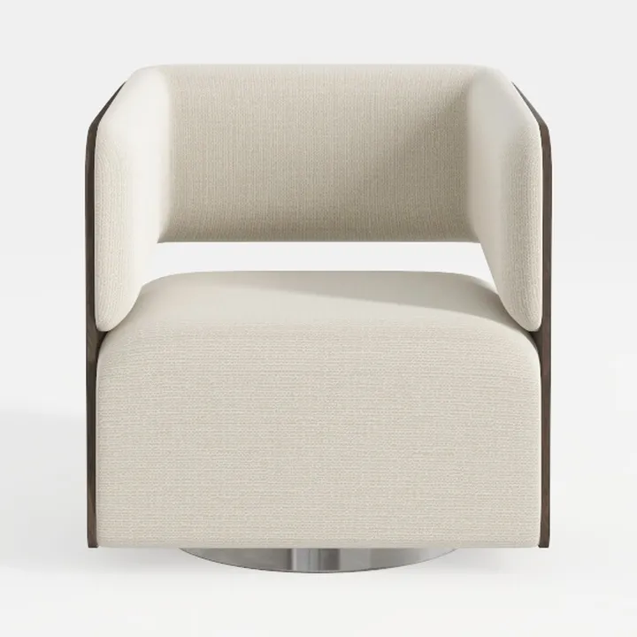 Swivel Accent Chair Armchair, Modern Round Single