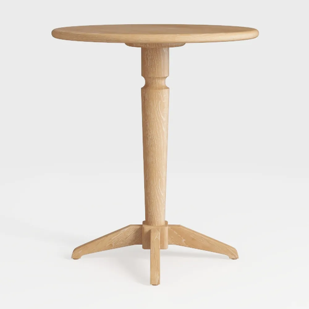 Modway Column 47" Rustic Farmhouse Pine Wood Round