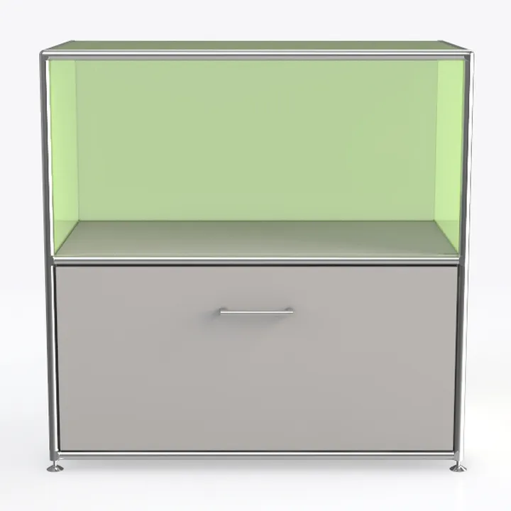 32.5-Inch Flip-Top Side Table & Buffet Cabinet