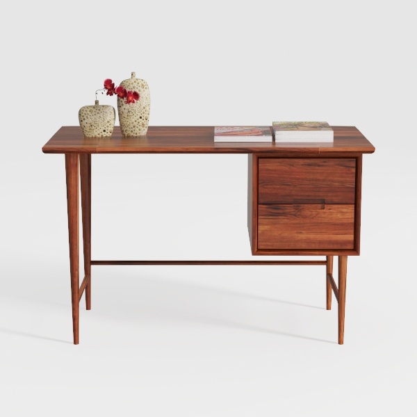 Unique Furniture Mid-Century Modern Wood Writing D