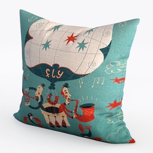 Summer Ocean Theme Throw Pillow Covers Wood Grain 