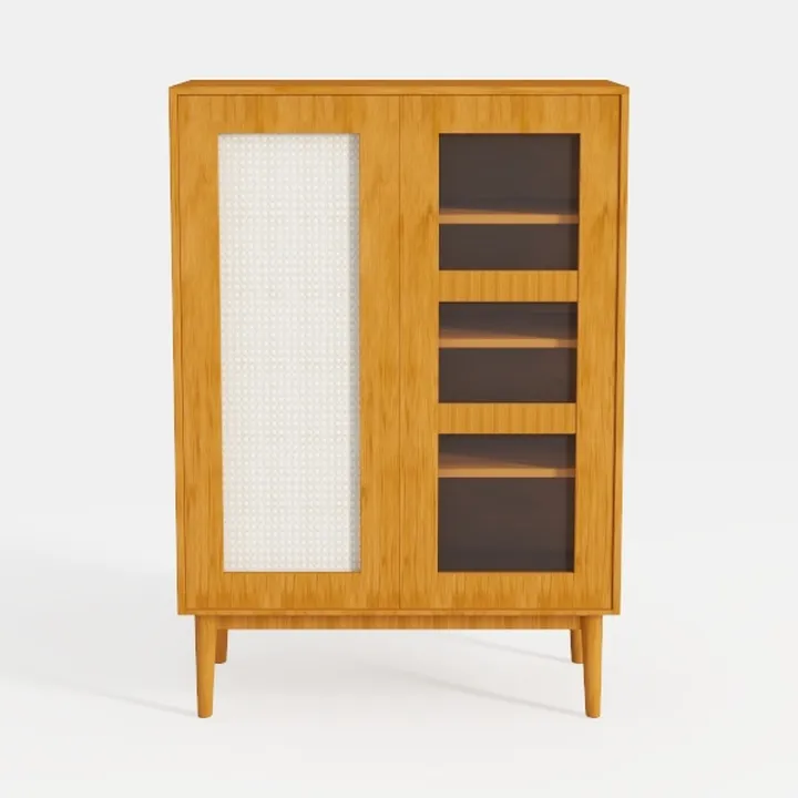 Metal Storage Cabinet with Mesh Doors,Steel