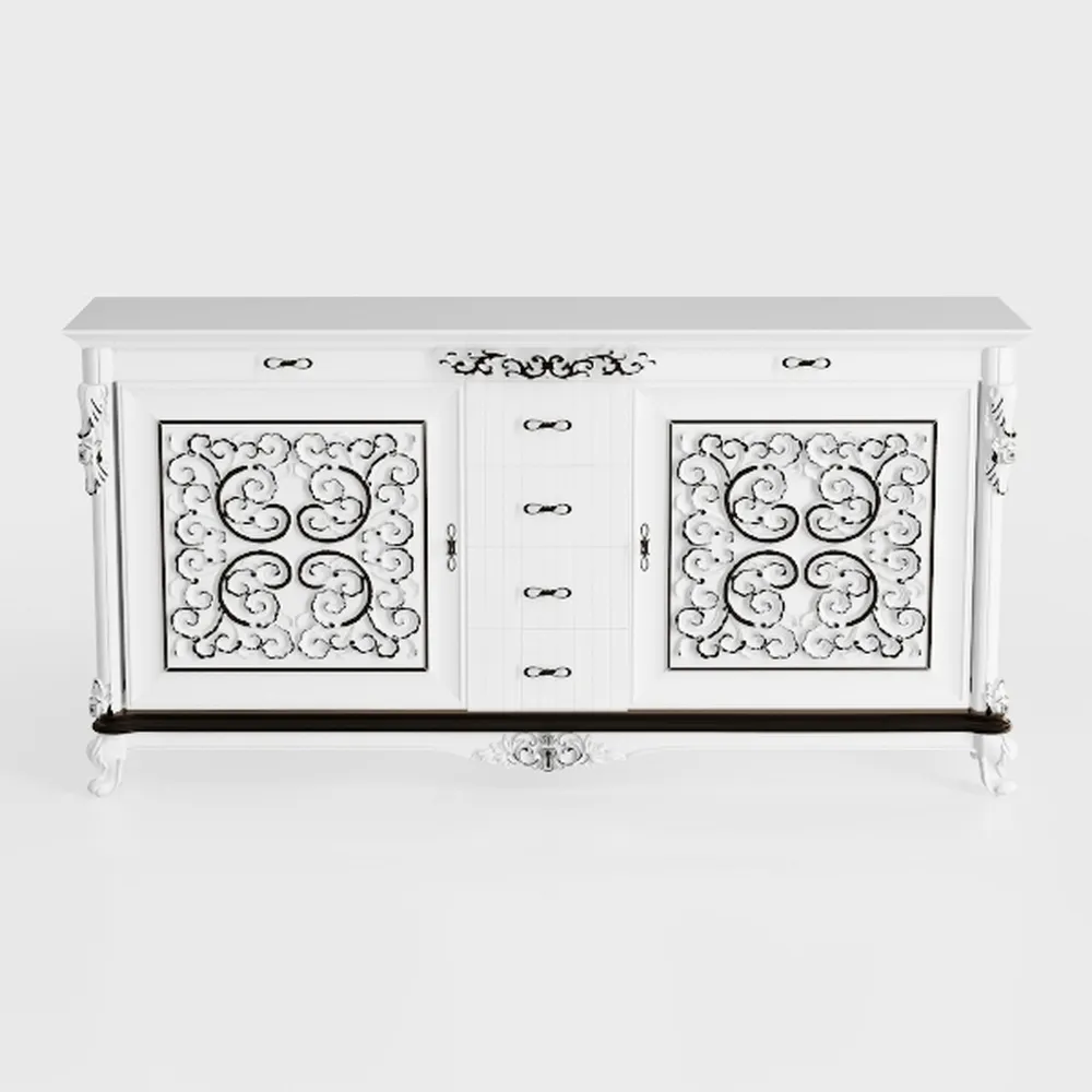 Sideboard Buffet Cabinet with Storage - Hollow