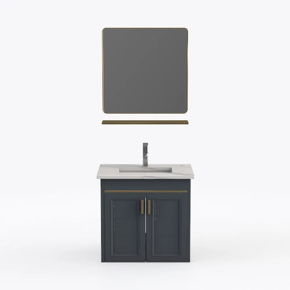 Icon 30" Single Vanity with optional Cultured Marble Counter - Dark Blue