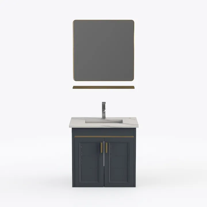 Icon 30" Single Vanity with optional Cultured Marble Counter - Dark Blue