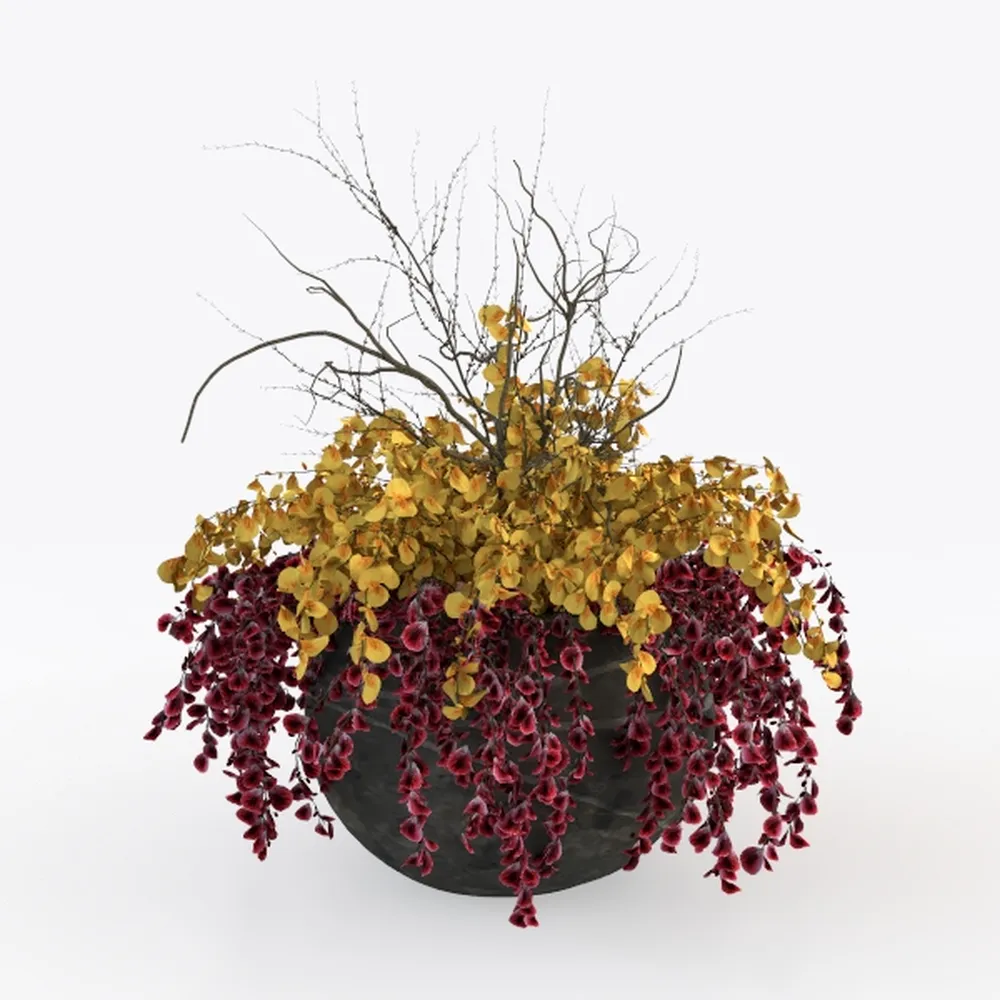 Artificial Faux Hanging Plants Flowers Basket