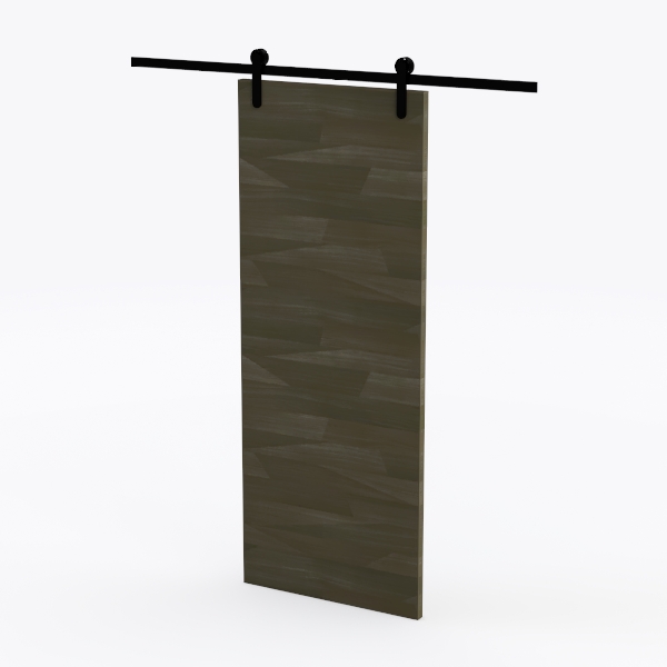 S&Z tophand® 42 in. x 84 Elephant Gray Barn Door