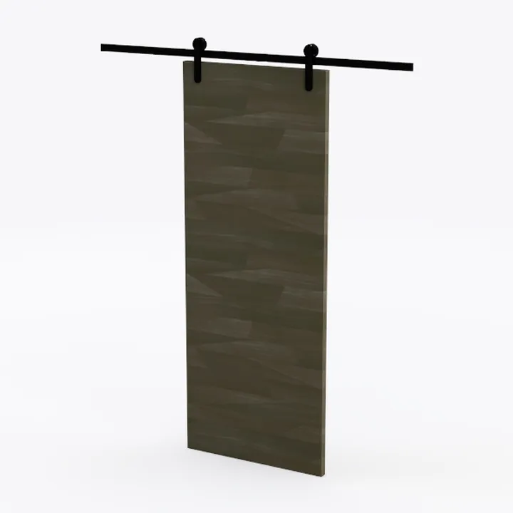 S&Z tophand® 42 in. x 84 Elephant Gray Barn Door