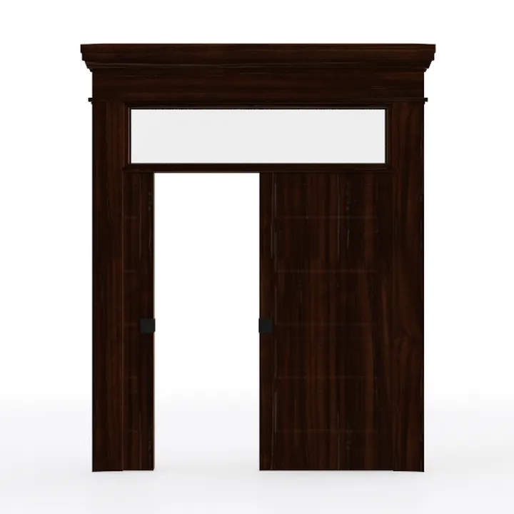 Wooden Pocket Door - Dark