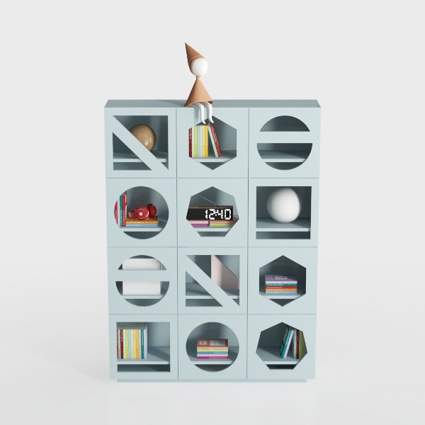 47&quot; Display Storage Cabinet with LED Light，Pantry