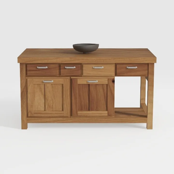 Pemberly Row Wood Transitional 48" Writing Office 