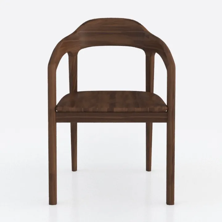 Ergonomic Solid Wood Chair Home Living Room Chair 