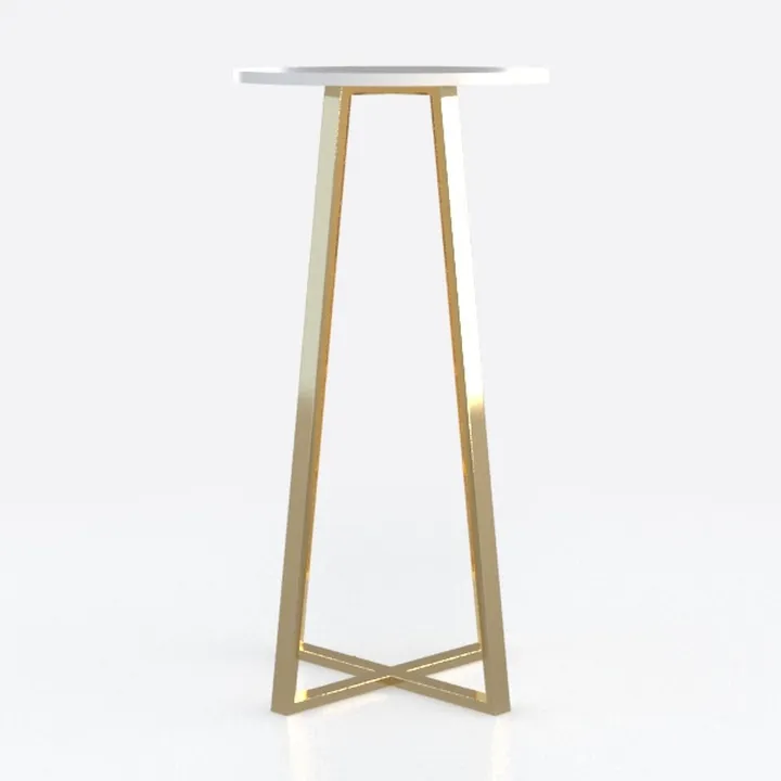Alto Bistro Table White & Gold - Tables Design