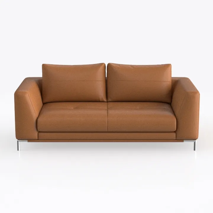 56.2'' Faux Leather Sofa, 2 Seater Loveseat with
