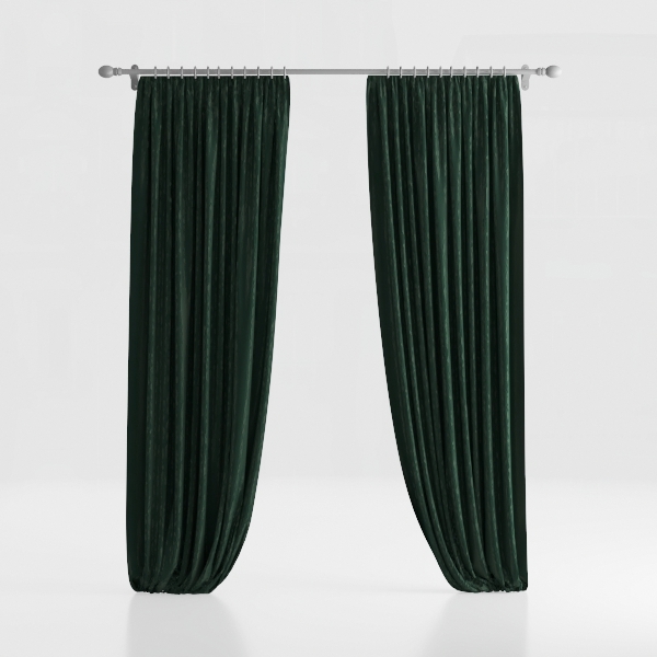 BGment Olive Green Velvet Curtains 84 Inch Length,