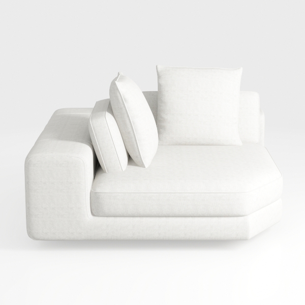 sofutoo Cozy Chenille Sofa Loveseat with Footrest 