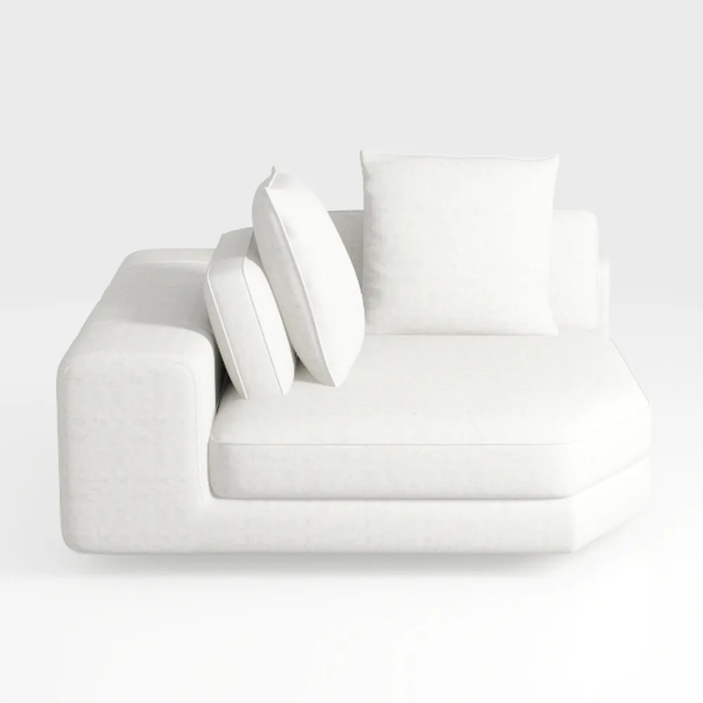 sofutoo Cozy Chenille Sofa Loveseat with Footrest