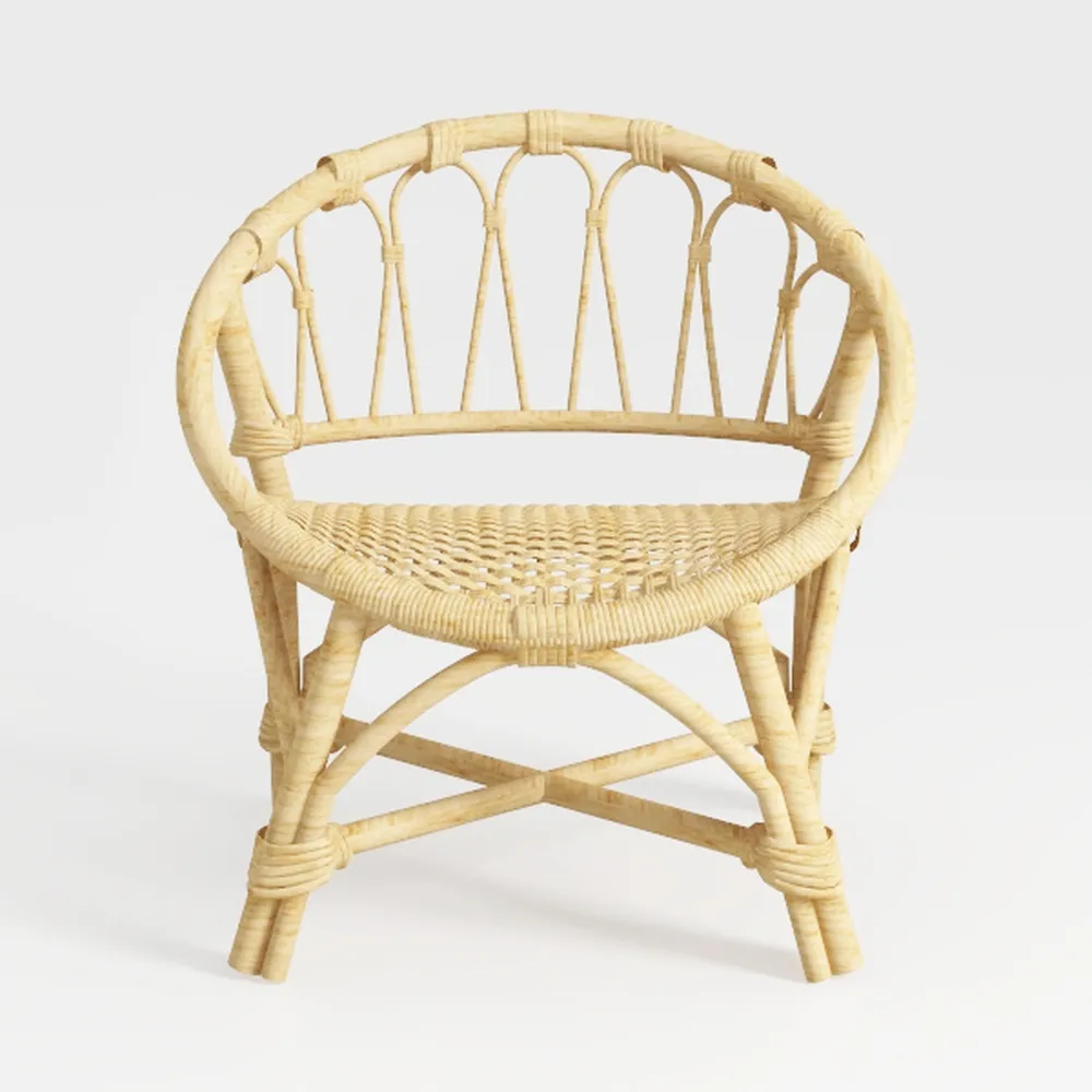 Baxton Studio Varick Modern Brown Finished Rattan