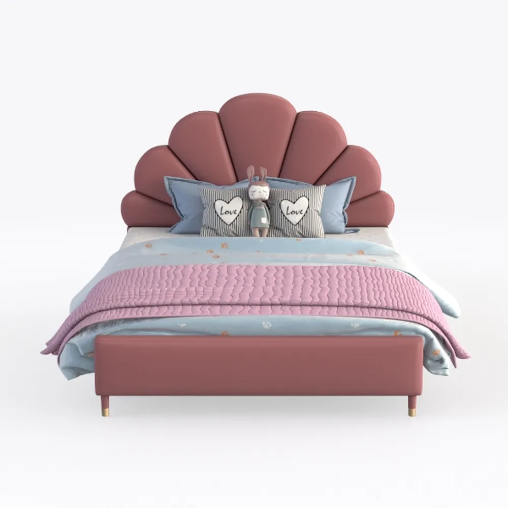 LOPOO Elegant Full Size Upholstered Platform Bed w