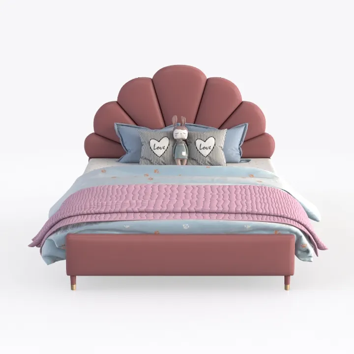 LOPOO Elegant Full Size Upholstered Platform Bed w