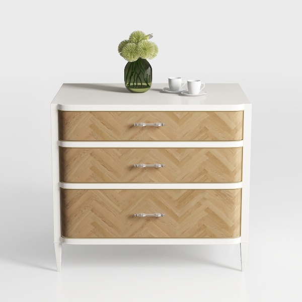 Rattan 6 Drawer Dressers for Bedroom, Large Double