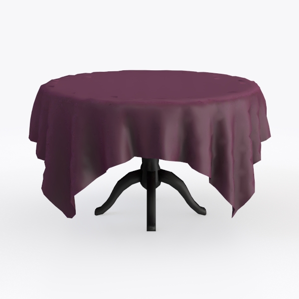 Burgundy Round  Cobblestone Tablecloths 